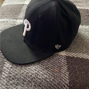 47 Tan and Black Baseball Cap